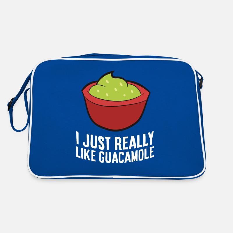 Ich mag Guacamole Avocado einfach wirklich Retro Tasche