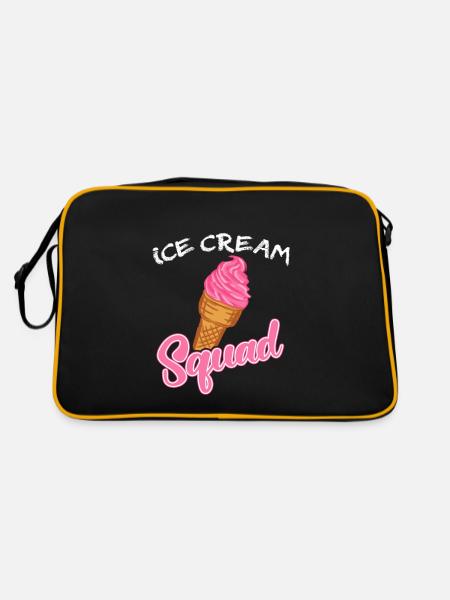 Ice Cream Squad Ice Cream Lover Birthday Crew - Retro Bag - black/gold - Back