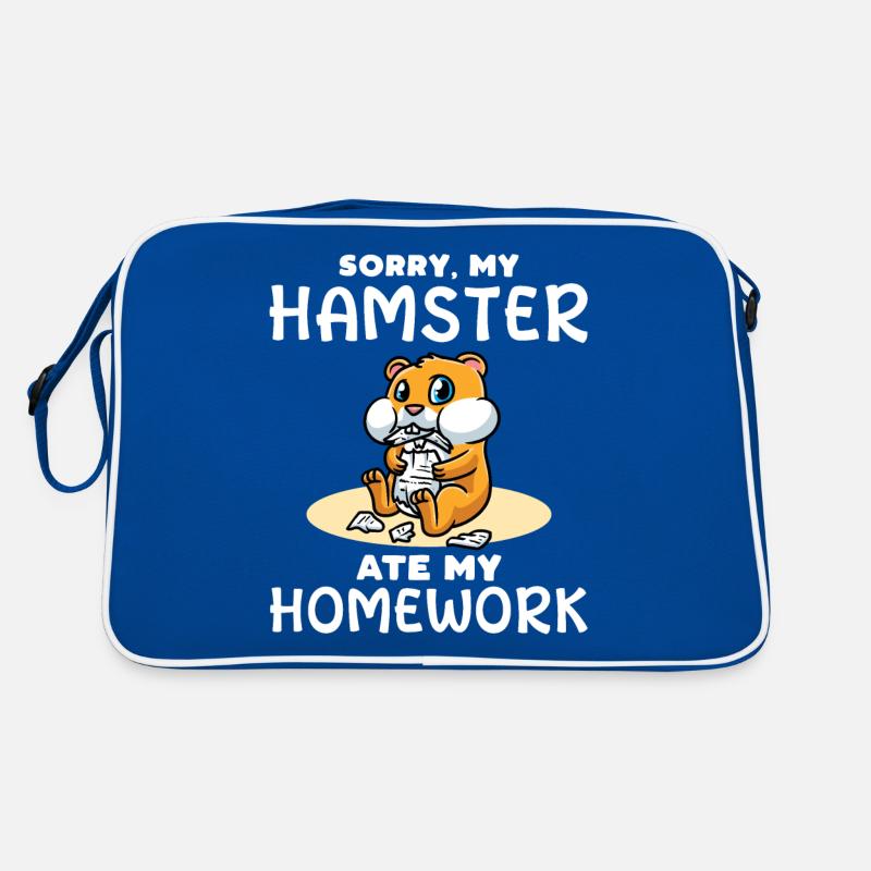 Hamster Devoirs Élèves Sac Retro