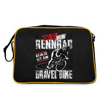 Ce n’est pas un vélo de route, c’est un vélo de gravier - Sac Retro - noir/or - Dos