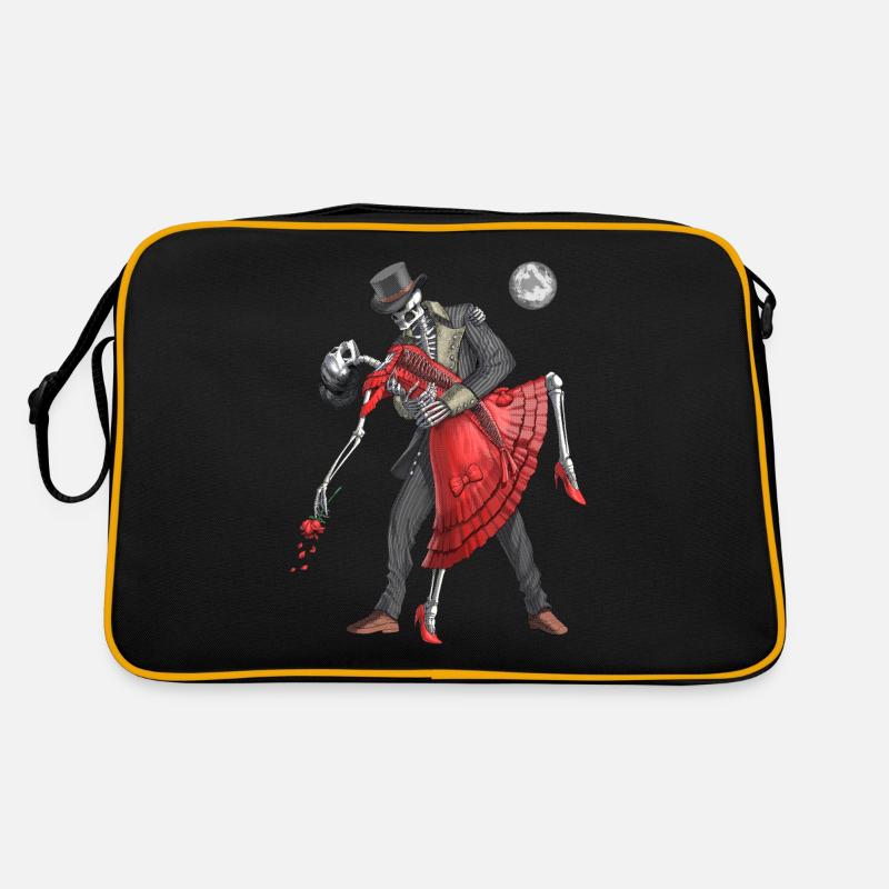 Goth Skeletons Dancing Retro Bag