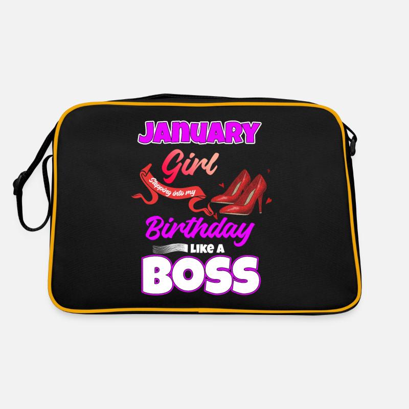 Januar Geburtstag Lustiges Geschenk Retro Tasche