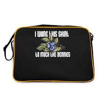 Blueberry Blueberry Shrub Forest Forest Fruit - Retro Bag - black/gold - Back