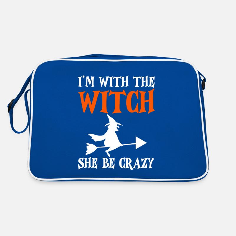 I'm With The Witch, She Be Crazy 2 Retro Tasche