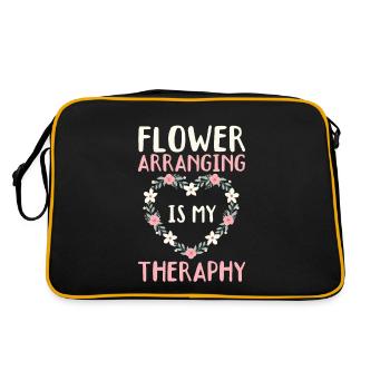 Binding flowers Is My Therapy - Retro Bag - black/gold - Back