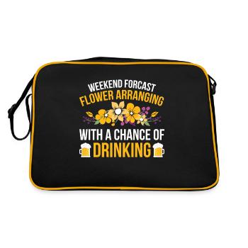 Weekend Forecast Flower Arrangements With Drinking Chance - Retro Bag - black/gold - Back