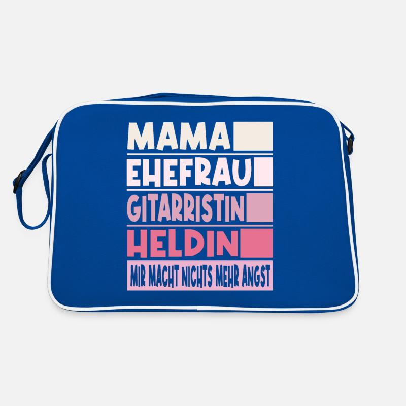 Gitarristin Mama Ehefrau Heldin Retro Tasche