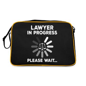 Étudiant en droit - Sac Retro - noir/or - Dos