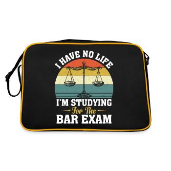 Profession Lawyer! Lawyers Law Students Lawyer - Retro Bag - black/gold - Back