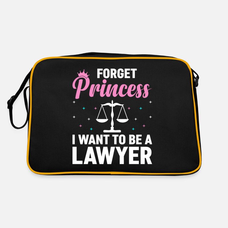 Jura Studentin Law Student - Retro Tasche - Schwarz/Gold