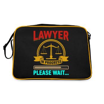Anwalt Lawyer Student - Retro Bag - black/gold - Back
