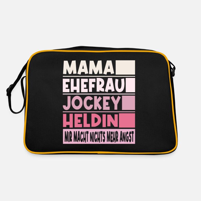 Jockey Mama Ehefrau Heldin Retro Tasche
