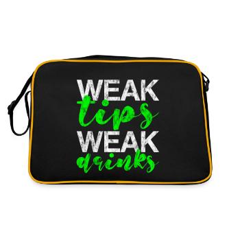 Weak Tips Weak Drinks 3 - Retro Bag - black/gold - Back