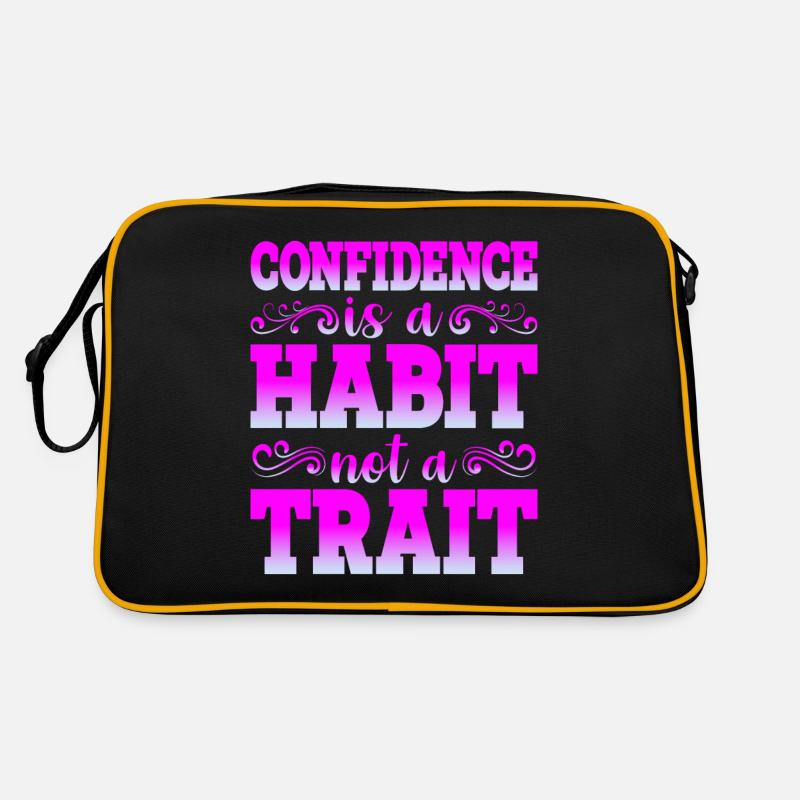 Confidence Is A Habit, Not A Trait Retro Bag