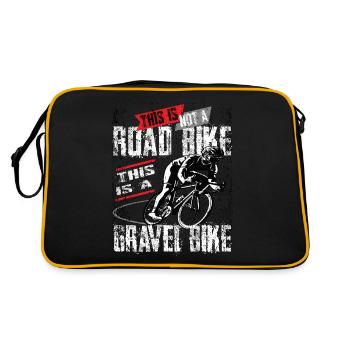 Ce n’est pas un vélo de route, c’est un vélo de gravier - Sac Retro - noir/or - Dos