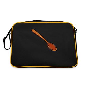 Cuillère en bois - Sac Retro - noir/or - Dos