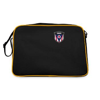 Ohio - Retro Tasche - Schwarz/Gold - Hinten