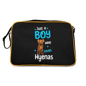 Juste un garçon qui aime les hyènes - Sac Retro - noir/or - Dos