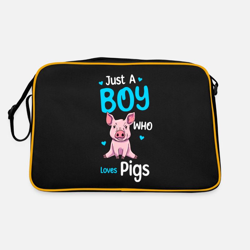 Juste un garçon qui aime les cochons Sac Retro