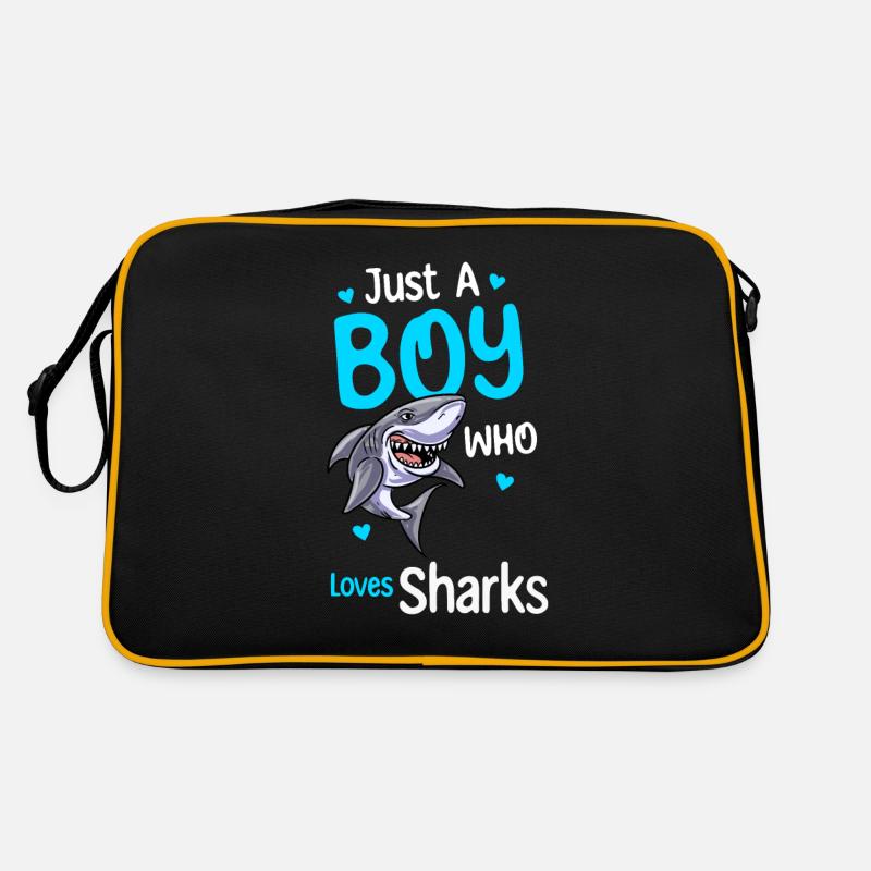 Nur Ein Junge, Der Haie Liebt Retro Tasche
