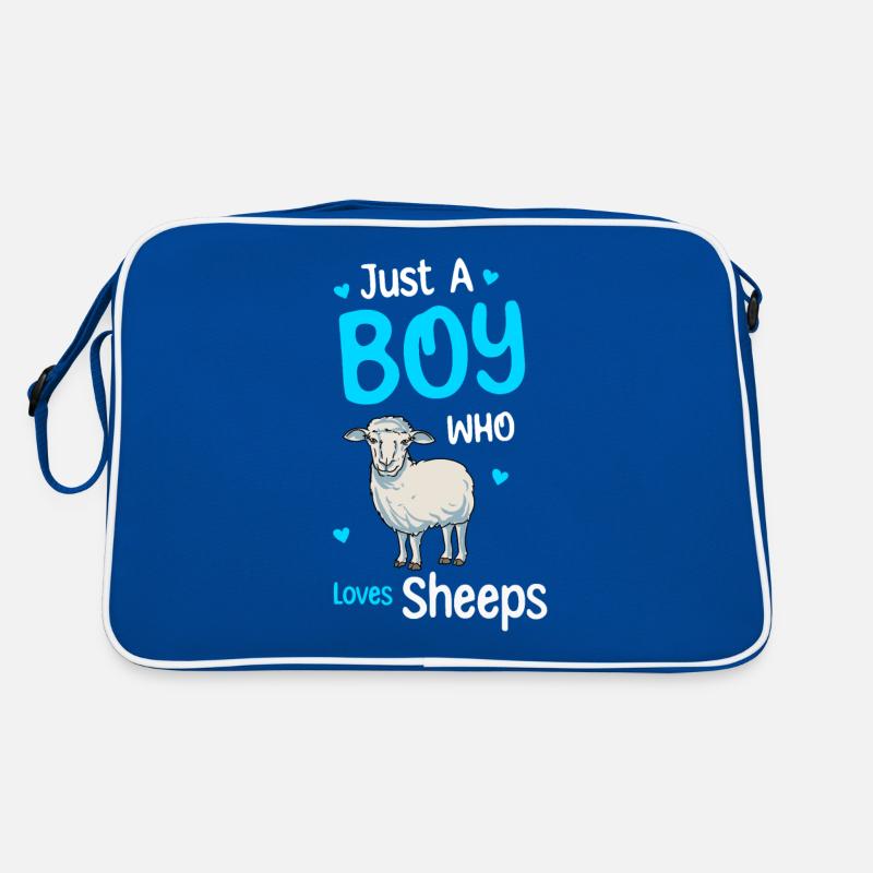 Seulement un garçon qui aime les moutons Sac Retro