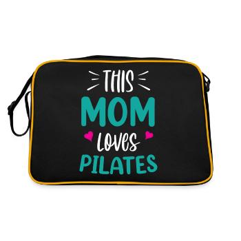 Cette mère aime Pilates MamanMon amant - Sac Retro - noir/or - Dos