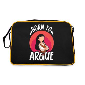 Né pour plaider l’argument de l’avocat - Sac Retro - noir/or - Dos