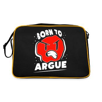 Né pour plaider avocat argumentaire - Sac Retro - noir/or - Dos