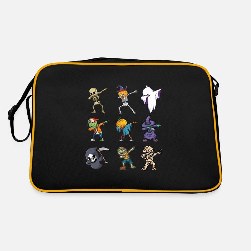 Halloween Costume Party Pumpkin Dabbing Ghosts Retro Bag