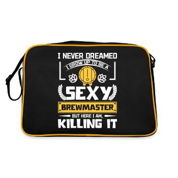 Sexy Brewmaster - Retro Bag - black/gold - Back