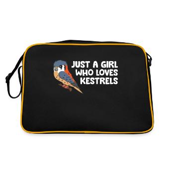 Juste une fille qui aime les crécerelles - Sac Retro - noir/or - Dos