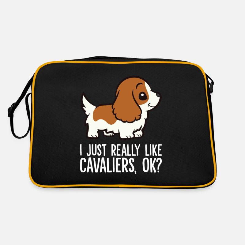 I Just Really Like Cavaliers Ok? Cavalier King Retro Bag