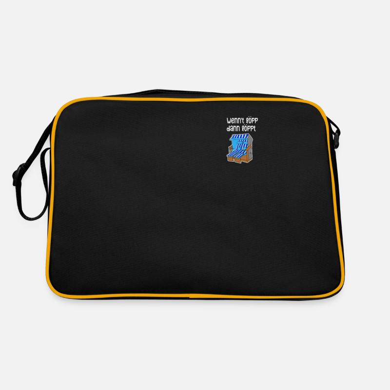 Wennt löppt dann löppt Bas-allemand frison Sac Retro