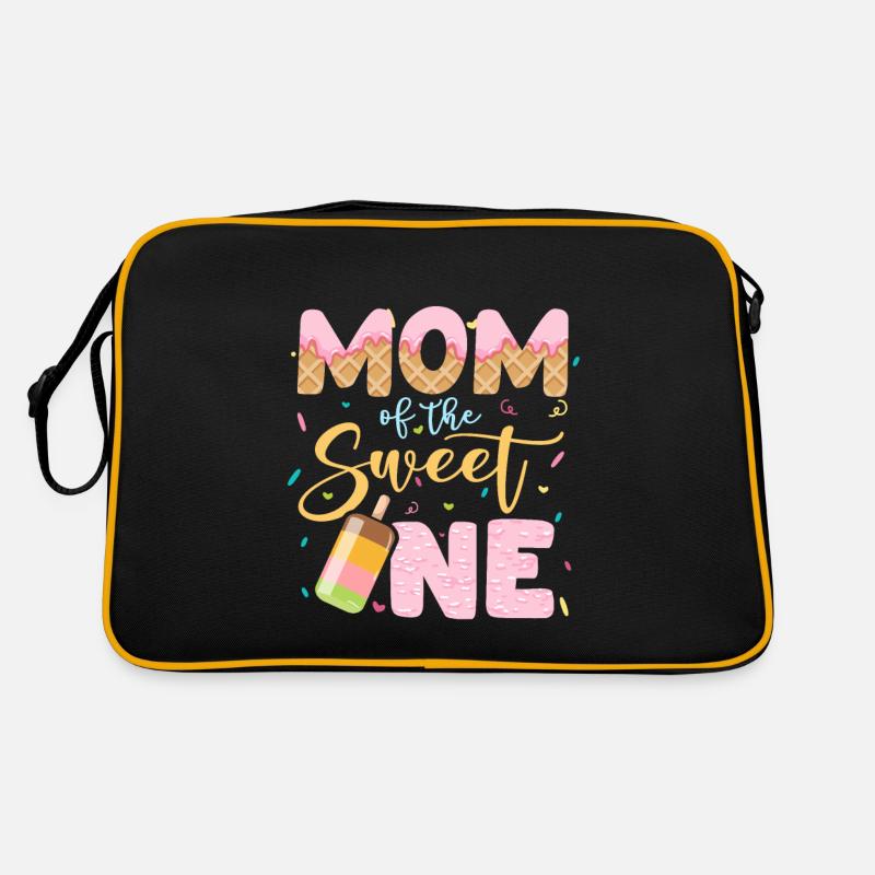 Mama Eiscreme Liebhaber Mutter Sprüche Waffeleis Retro Tasche