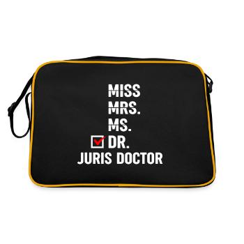 Étudiant en droit - Sac Retro - noir/or - Dos
