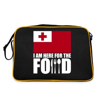 Tonga holiday trip souvenir - Retro Bag - black/gold - Back