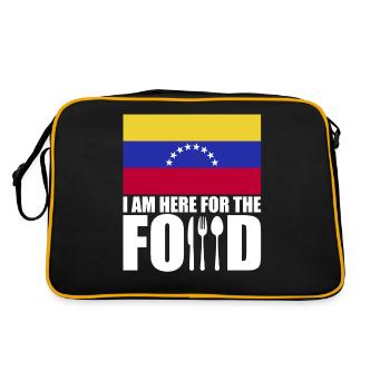 Souvenir de voyage de vacances au Venezuela - Sac Retro - noir/or - Dos