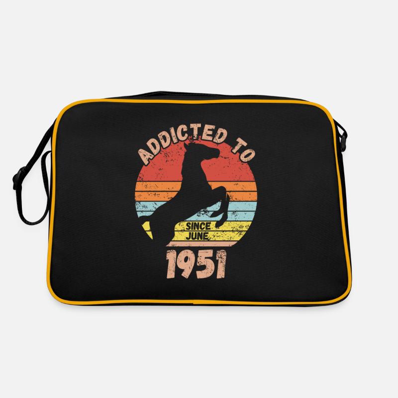 Birthday Horses Riding June 1951 Retro Bag