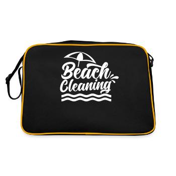 Beach Cleaning Beaches Beach Beach Clean Up - Retro Bag - black/gold - Back