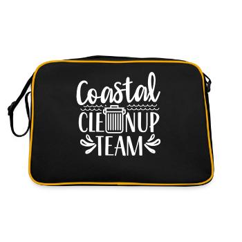 Coastal Cleanup Team Beach Clean Up Beach - Retro Bag - black/gold - Back