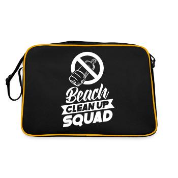 Beach Clean Up Squad Beach Cleaning Beach - Retro Bag - black/gold - Back
