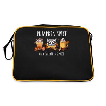 Pumpkin Autumn All the best - Retro Bag - black/gold - Back
