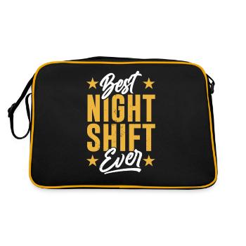 Le meilleur quart de nuit de tous les temps - Sac Retro - noir/or - Dos