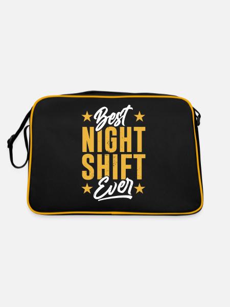 The Best Night Shift Ever Night Shift - Retro Bag - black/gold - Back