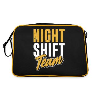 Collègue de l’équipe de nuit Travail de nuit - Sac Retro - noir/or - Dos