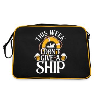 Croisière Croisière Vacances Drôle Dicton - Sac Retro - noir/or - Dos