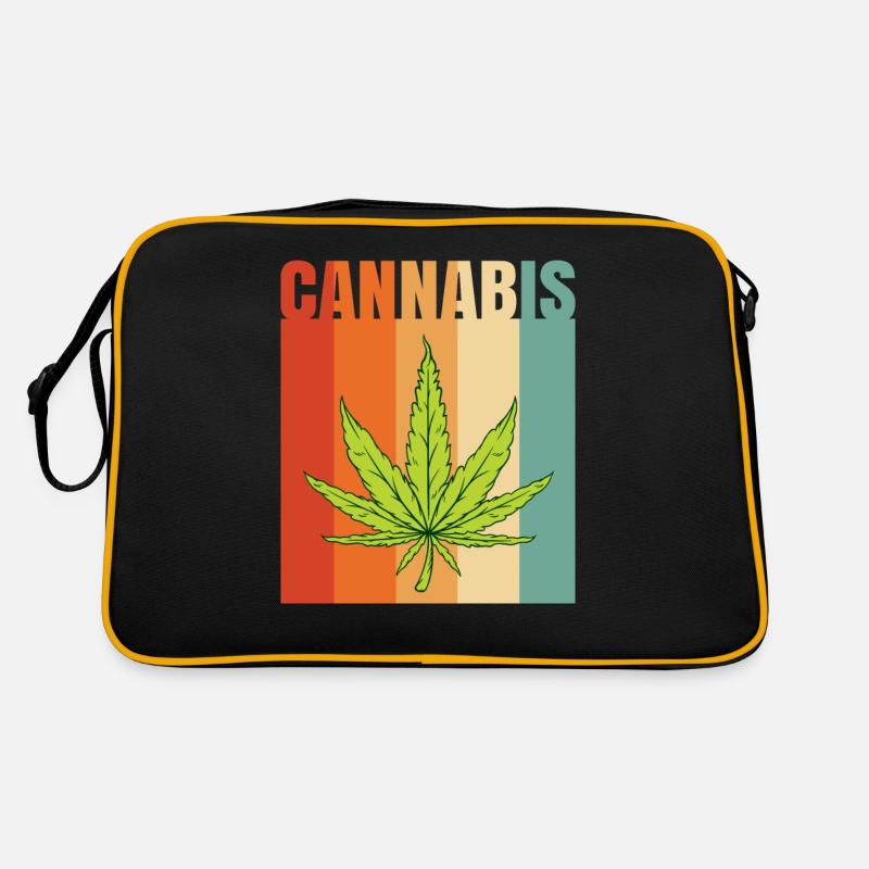 Cannabisblatt Retro Tasche