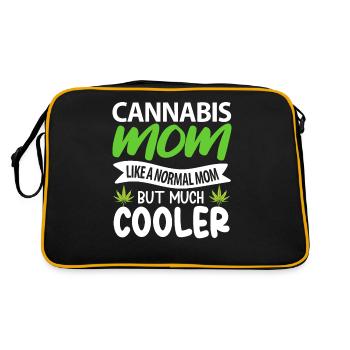 Mère cannabis - Sac Retro - noir/or - Dos