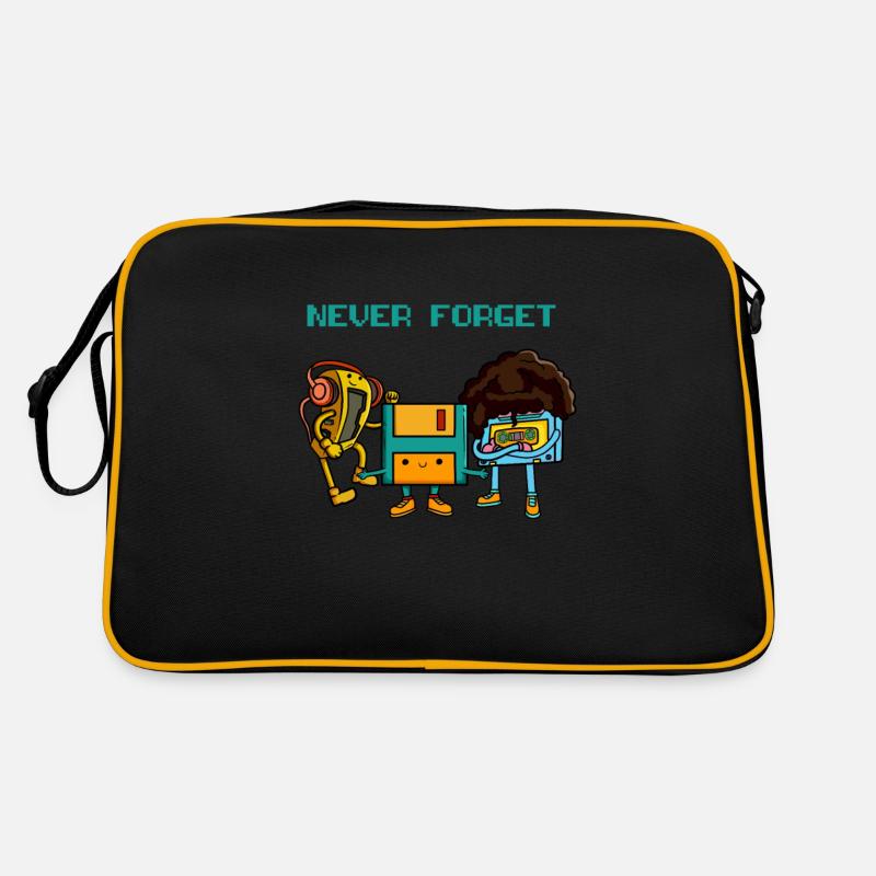 Retro Never Forget Cassette Tape comic Retro Bag