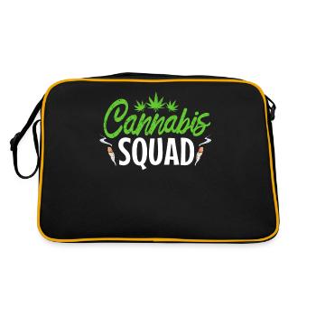 Cannabis trupp - Retro Tasche - Schwarz/Gold - Hinten